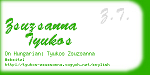 zsuzsanna tyukos business card